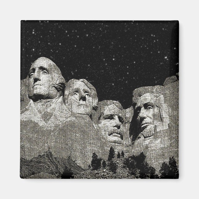 Imã Presidentes Americanos Monte Rushmore, (Frente)
