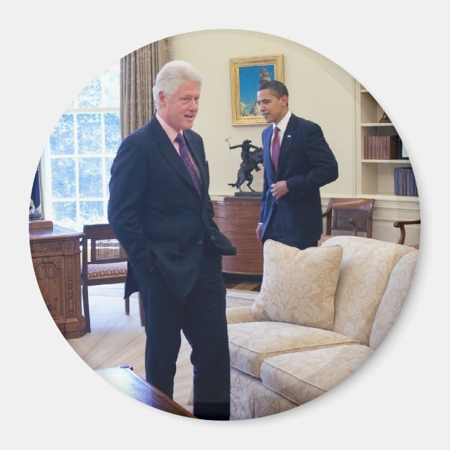 Imã Presidentes Barack Obama e Bill Clinton (Frente)