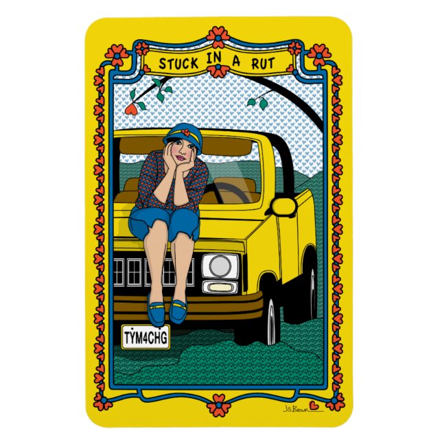 Ímã Preso em um frigorífico Rut_B_4x6 (Vertical)