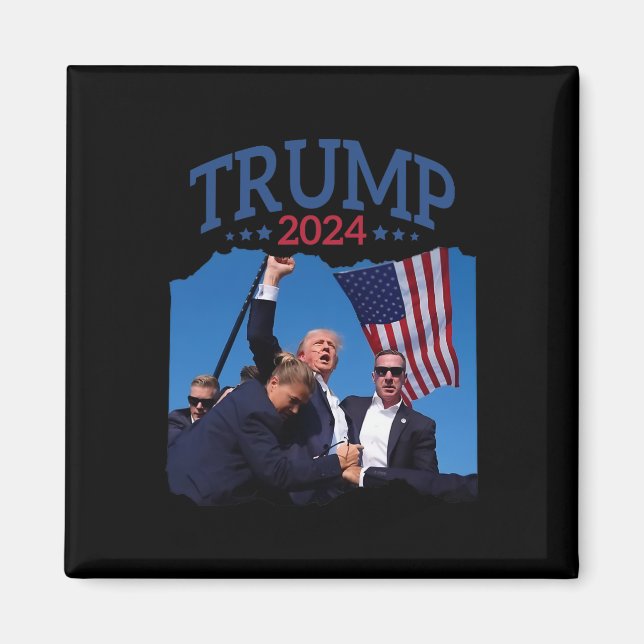 Imã Pressa Curta Bombeou 2024 Rezando por Trump Nunca  (Frente)