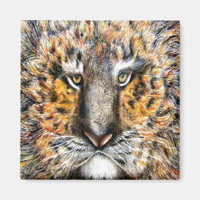 Imã Pressionar O Tigre (Frente)