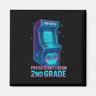 Imã Pressione Iniciar 2ª Série Gamer Kids Level Up Div