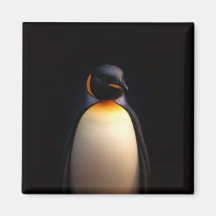 Imã Preto 4 Luxo Ímã com Pinguim-imperador