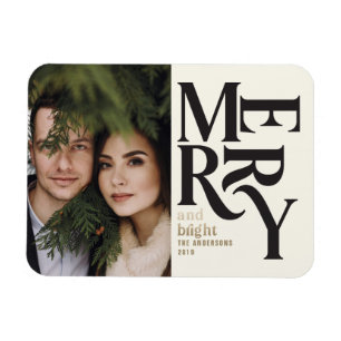 Ímã Preto & anúncio alegre dos chritsmas do vintage d