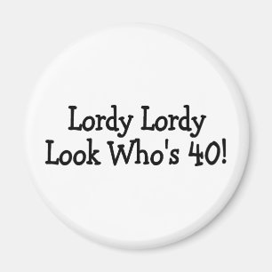 Imã Preto de Whos 40 do olhar de Lordy Lordy