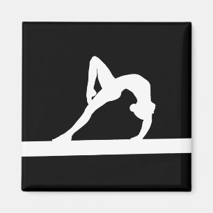 Imã Preto do ímã da silhueta do Gymnast