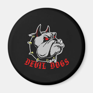 Imã Preto dos cães de diabo do buldogue