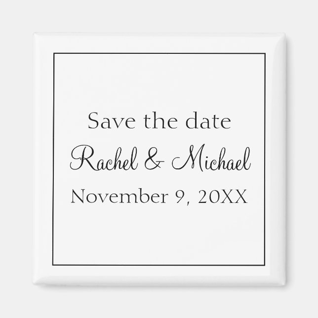 Imã Preto e branco clássico (Frente)