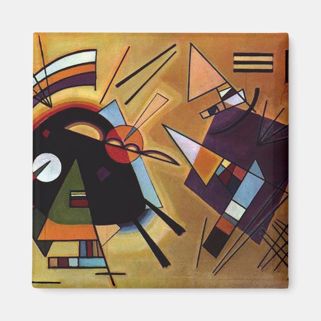 Imã Preto e roxo de Vassily Kandinsky (Frente)