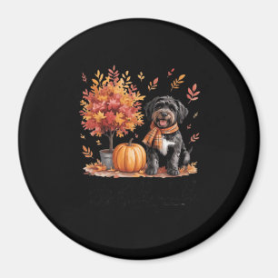 Imã Preto Labradoodle outono outono outono outono outo