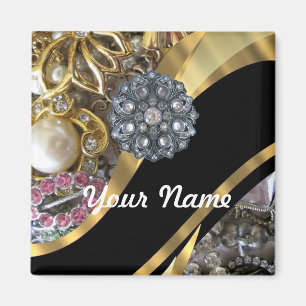 Imã Preto & ouro que bling