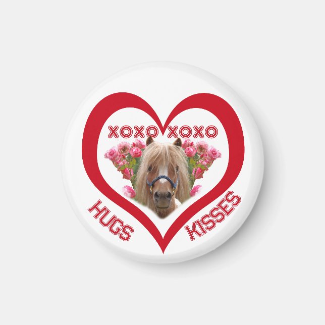 Imã Pretty Pony in Red Valentine's Day (Frente)