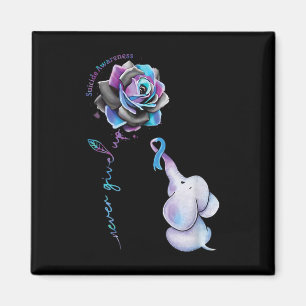 Imã Prevenção ao suicídio Sensibilização Elefante Flor