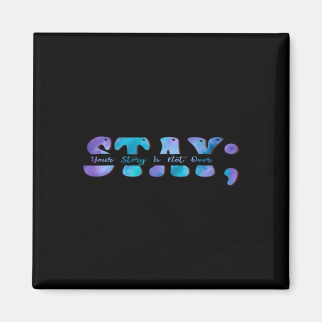 Imã Prevenção ao Suicídio Sensibilização Mantenha sua  (Frente)