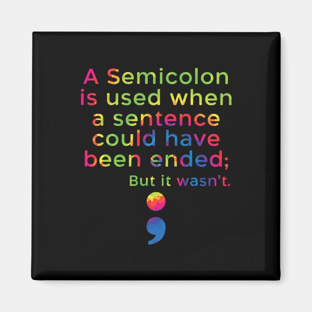 Imã Prevenção ao suicídio Sensibilização para a Depres (Frente)