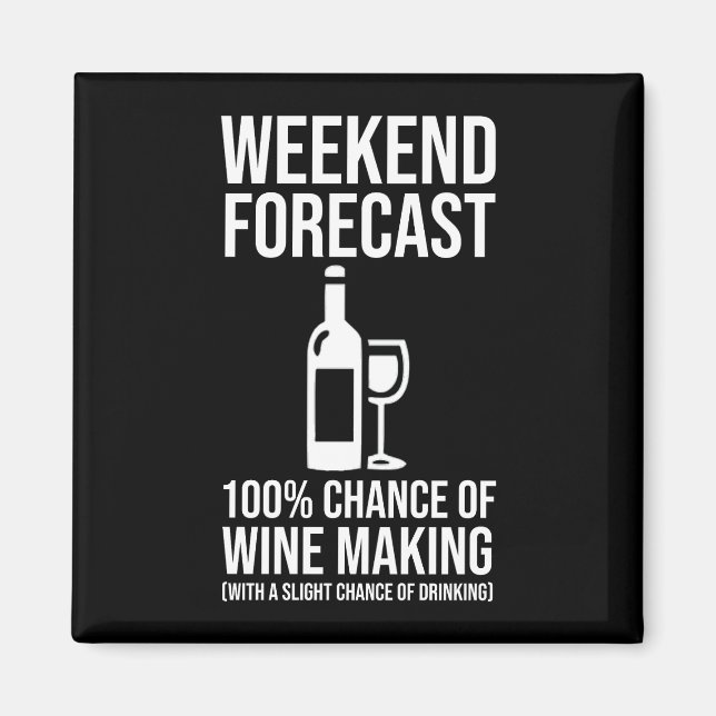 Imã Previsão de Fim de Semana - 100% de Chance de Prod (Frente)
