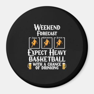 Imã Previsão De Fim De Semana De Basquete E Cerveja
