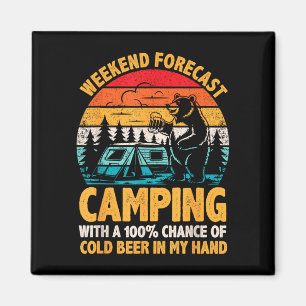 Imã Previsão de fim de semana de camping 100% de chanc
