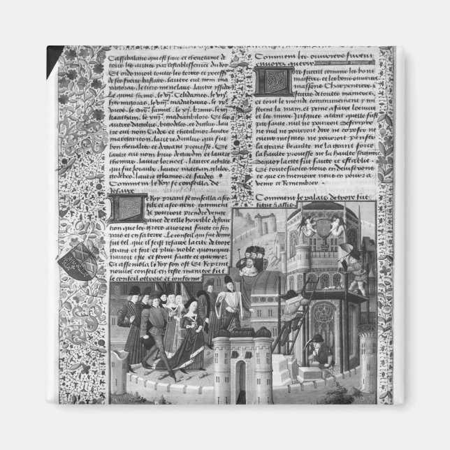 Imã Priam a observar a reconstrução de Troia (Frente)