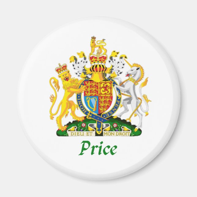 Imã Price Shield do Reino Unido Excelente (Frente)
