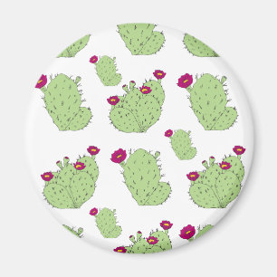 Imã Prickly Pear Pattern Texas State Plant Cactus Love
