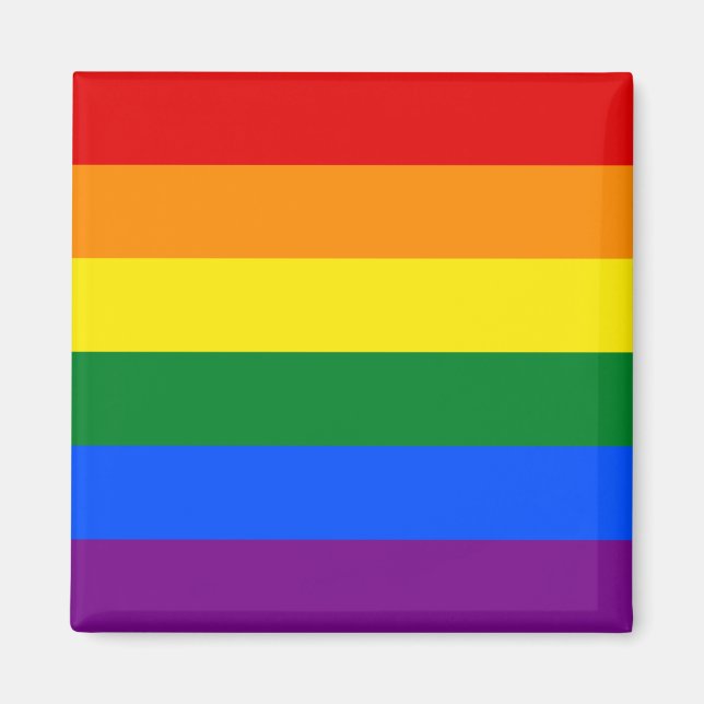Imã Pride Rainbow Flag (Frente)