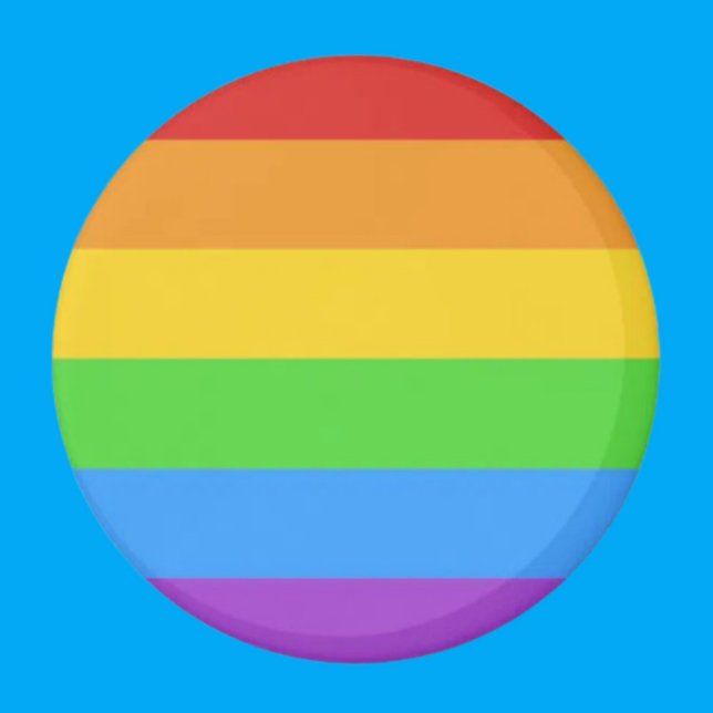 Imã PridePulse: Botão Arco-íris do Orgulho (Criador carregado)