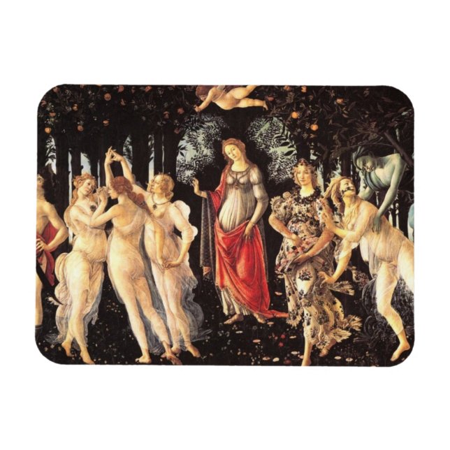 Ímã Primavera / Alegoria de Primavera por Botticelli (Horizontal)