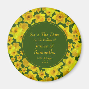 Imã Primavera Amarelo Daffodil - Casamento Salve A Dat
