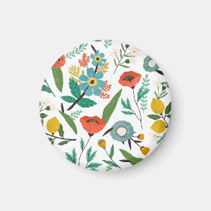 Imã Primavera Blossomas: Padrão Floral Invisível