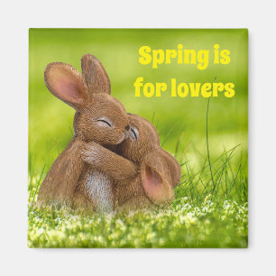 Imã Primavera Bunny Lovers