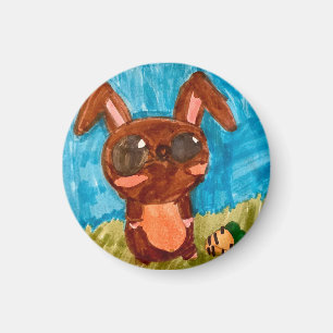 Imã Primavera Bunny Magnet - Brown