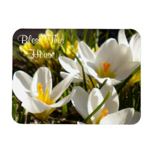Ímã Primavera Crocus "Abençoe Esta Casa" Magnet