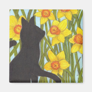 Imã Primavera Daffodil Black Cat