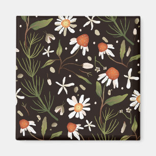 Imã Primavera de Fashion de Padrão de Superfície Flora