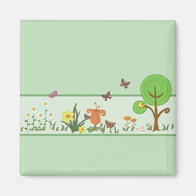 Imã Primavera de papel (Frente)