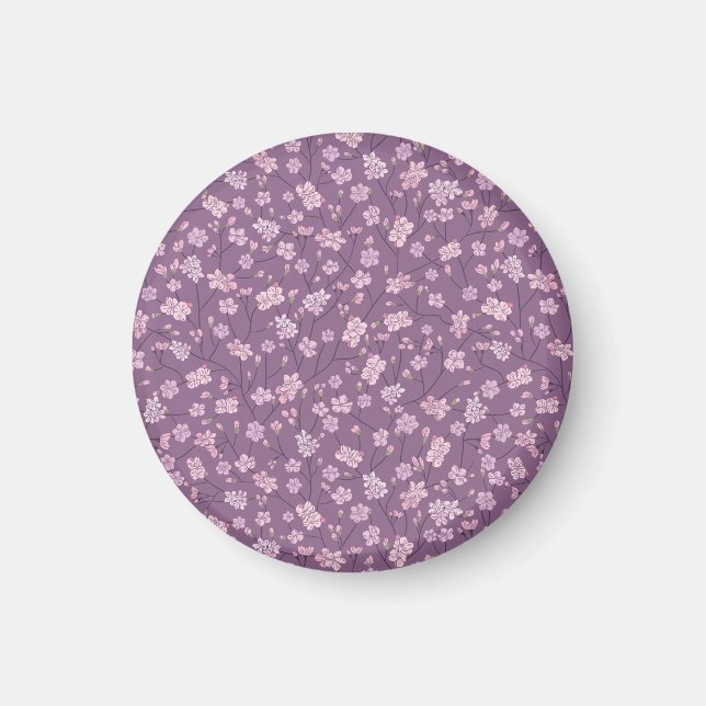 Imã Primavera Garden Dia de as mães Asiático Flores Ja (Frente)