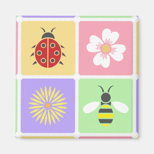 Imã Primavera Patches Magnet
