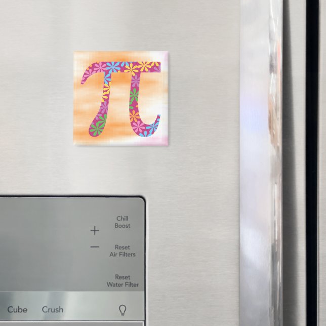 Imã Primavera Pi © Símbolo de Matemática Floral Magnét (In Situ (Fridge))