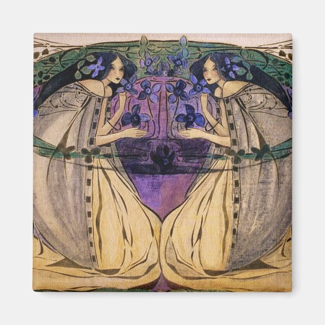 Imã Primavera por Frances Macdonald (Frente)
