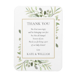 Ímã Primavera suave deixa poema Chá de fraldas verde