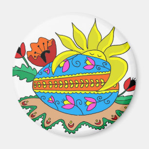 Imã Primavera Sun e Pysanka