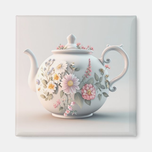 Imã Primavera Teapot (Frente)