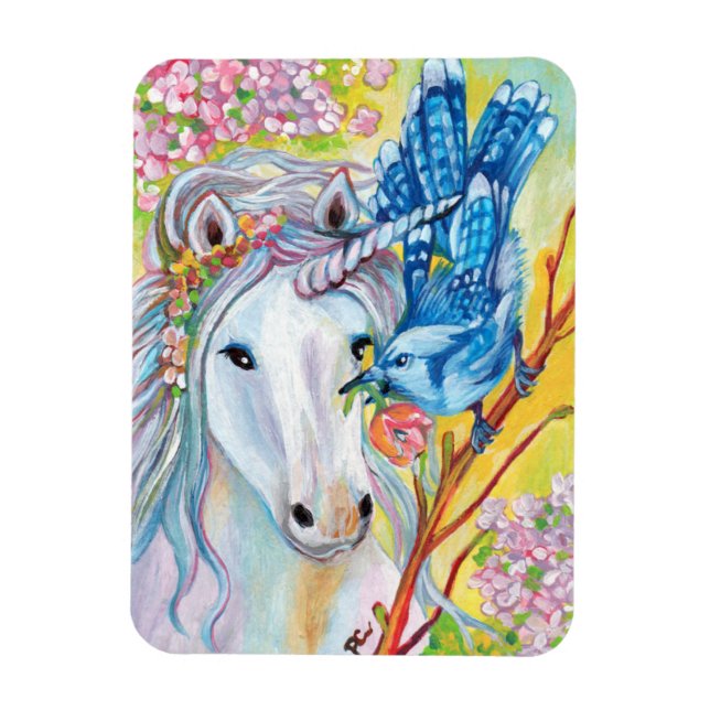 Ímã Primavera Unicorn (Vertical)