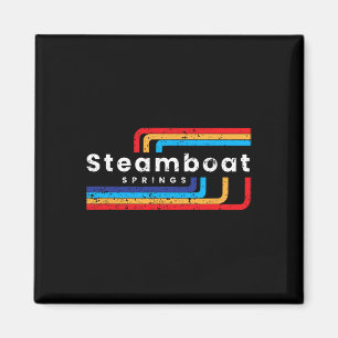 Imã Primaveras a vapor Colorado Skiage Vintage Steambo