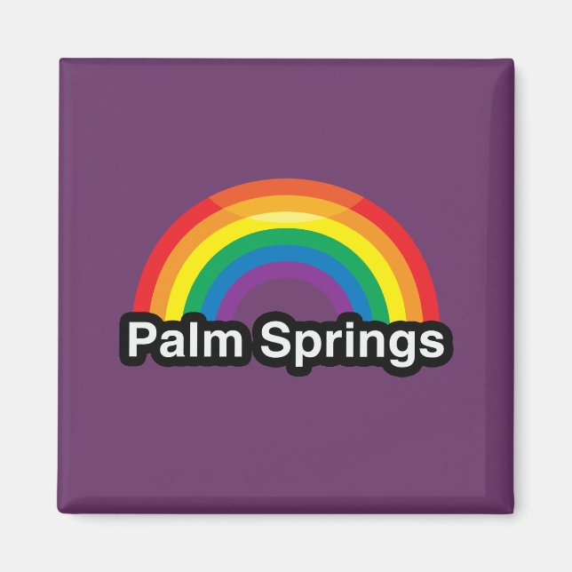 Imã Primaveras PALM LGBT PRIDE RAINBOW (Frente)