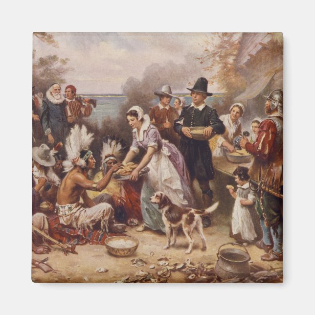 Imã Primeira Ação de Graças 1621 | c.1932 (Frente)