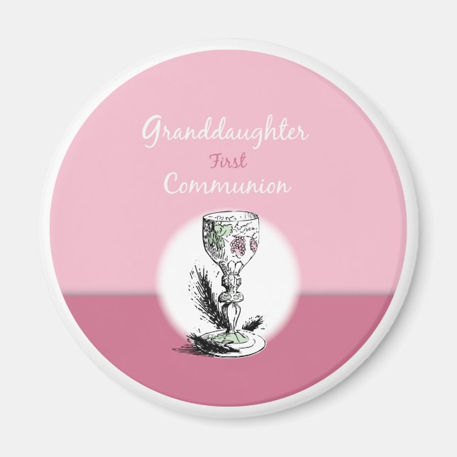 Imã Primeira Comunhão da Netinha Rosa, Cálice (Frente)
