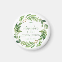 Primeira Comunhão de Folhas Verdes Suaves