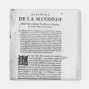 Imã Primeira página de "Discours de la Methode" por